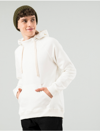 Картинка Чоловічий білий худі з капюшоном
