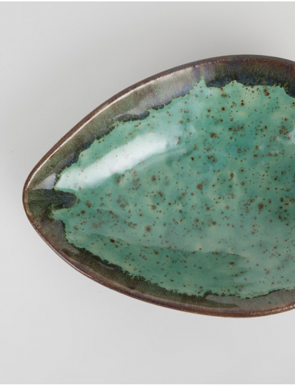 Картинка Зелена керамічна тарілка