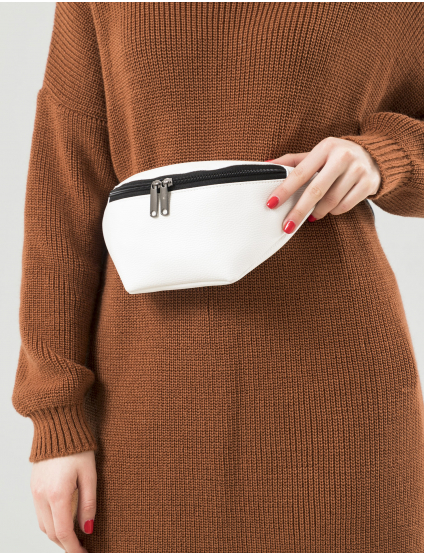 Картинка Біла поясна сумка