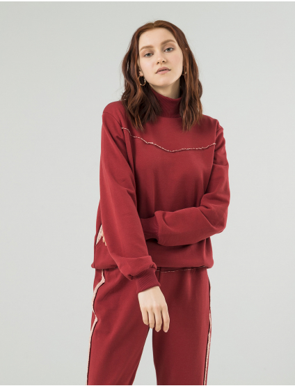 Картинка Жіночий бордовий світшот