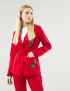 Картинка Жіночий червоний піджак з візерунком