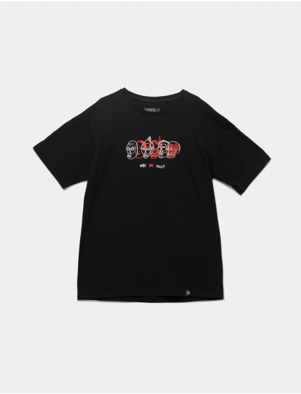 Картинка Футболка чорна з принтом