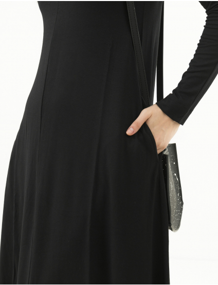 Картинка Чорна сукня А-силуету