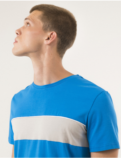 Картинка Чоловіча блакитна футболка