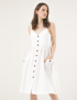 Картинка Біла сукня з ґудзиками