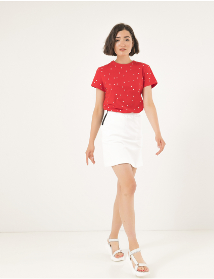 Картинка Біло-чорна спідниця-міні