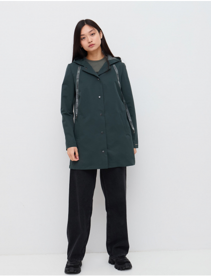 Картинка Жіночий зелений плащ