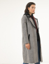 Картинка Жіноче сіро-чорне пальто