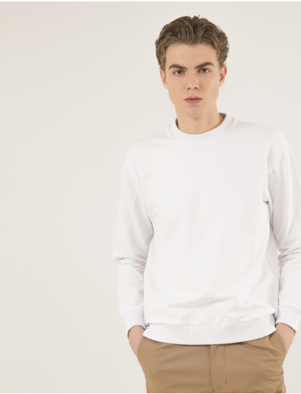 Картинка Чоловічий білий світшот