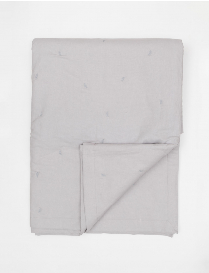 Картинка Сіре лляне покривало 230*250 см