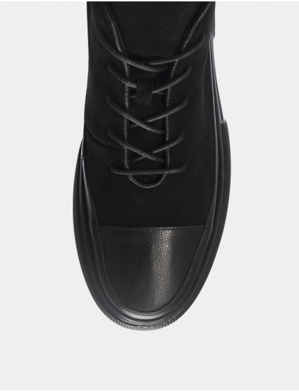 Картинка Жіночі чорні шкіряні черевики