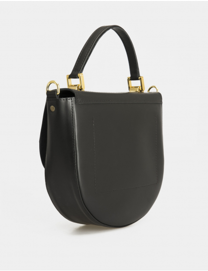 Картинка Чорна шкіряна сумка