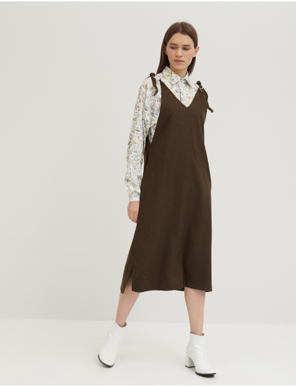 Картинка Зелений сарафан