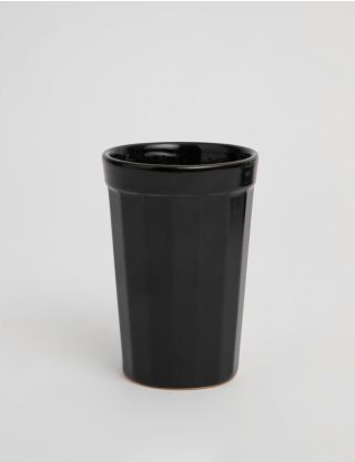 Картинка Чорна керамічна склянка