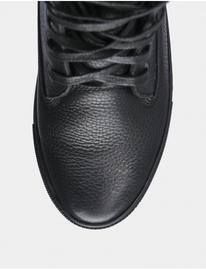 Картинка Жіночі чорні шкіряні черевики