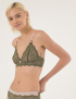Картинка Жіночий зелено-рожевий бюстгальтер