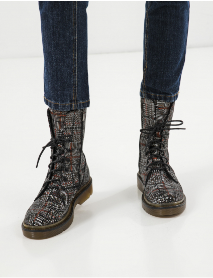 Картинка Жіночі шкіряні черевики з візерунком