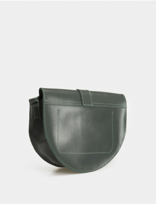 Image Зелена шкіряна сумка