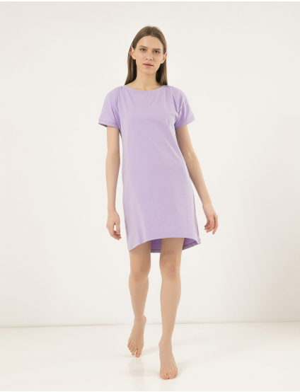 Картинка Жіноча бузкова нічна сорочка