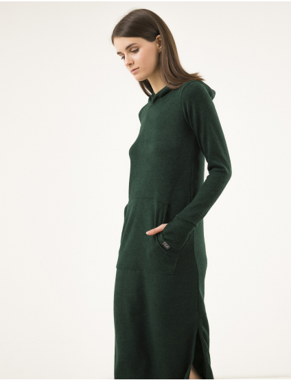 Картинка Зелена сукня-худі
