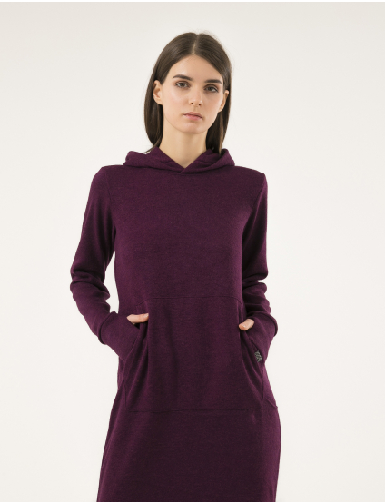 Картинка Фіолетова сукня-худі