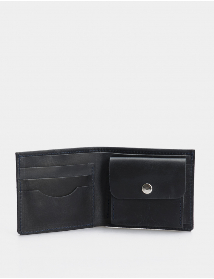 Image Чоловічий синій шкіряний гаманець