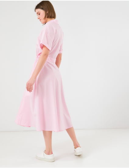 Картинка Рожева сукня з поясом
