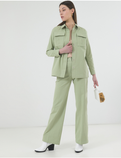 Картинка Жіночі світло-зелені брюки