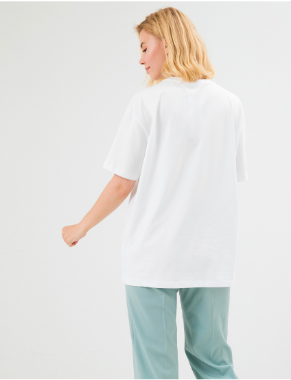 Image Жіноча біла базова футболка
