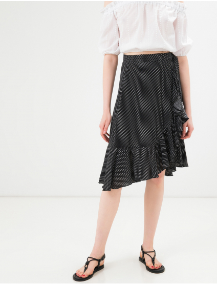 Картинка Чорна спідниця в горошок