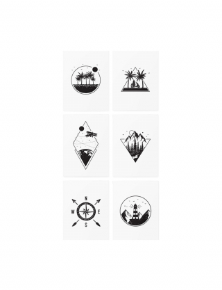 Картинка тату Travel set