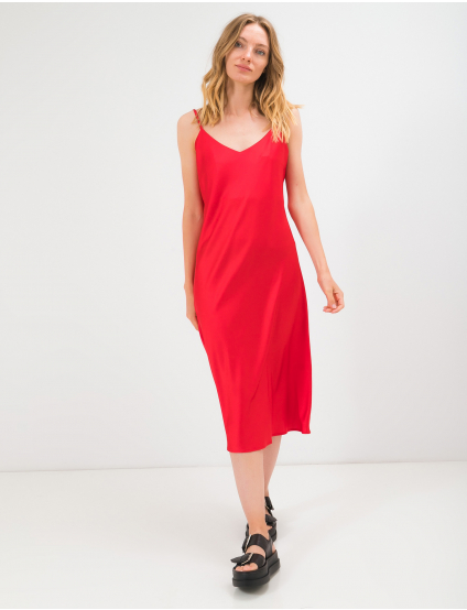 Image Червона сукня з додаванням шовку