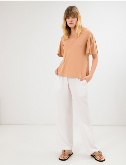 Картинка Жіноча бежева футболка