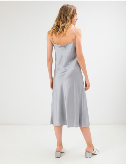 Image Сіра сукня з додаванням шовку