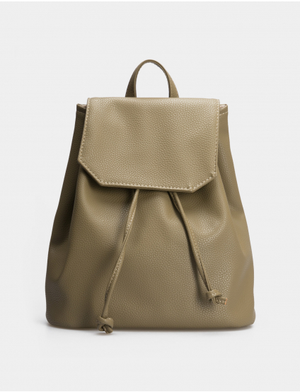 Картинка Жіночий темно-зелений рюкзак з екошкіри