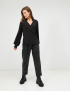Картинка Жіночі чорні штани з екошкіри
