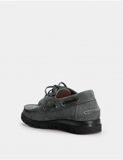 Картинка Туфлі сірі замшеві