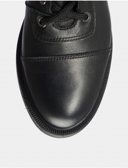 Картинка Жіночі чорні шкіряні черевики