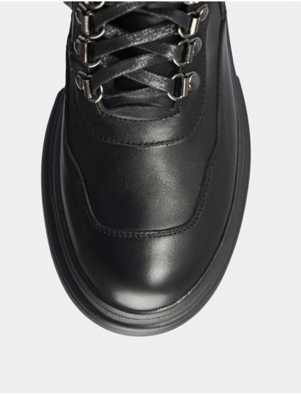 Картинка Жіночі чорні шкіряні черевики