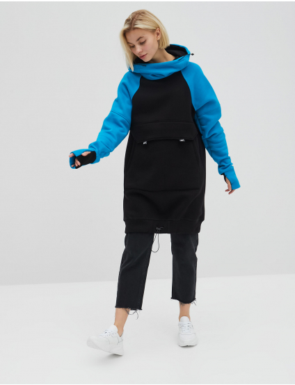 Картинка Чорне оверсайз худі