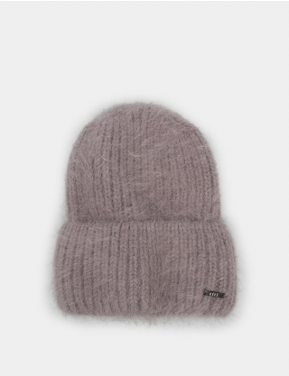 Картинка Жіноча сіра шапка з додаванням вовни