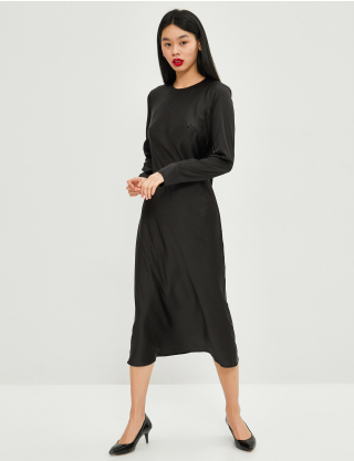 Image Чорна сукня з додаванням шовку