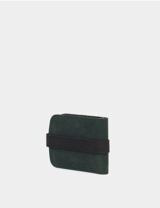 Картинка Темно-зелений шкіряний гаманець
