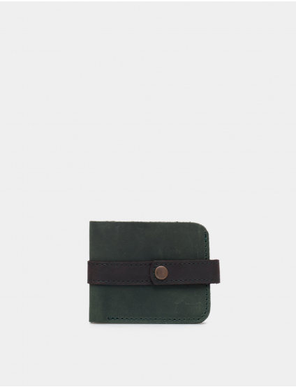 Image Темно-зелений шкіряний гаманець
