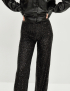 Картинка Жіночі чорні штани з паєтками