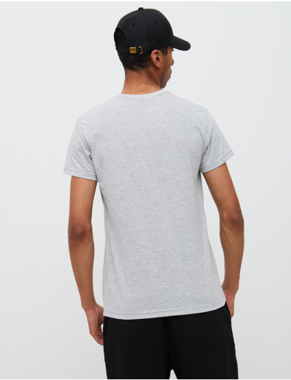 Image Чоловіча сіра футболка з принтом
