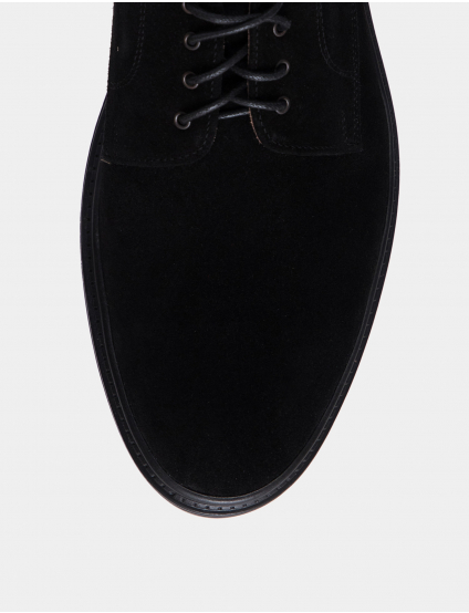 Картинка Туфлі чорні замшеві 