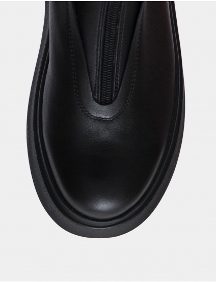 Картинка Жіночі чорні шкіряні черевики