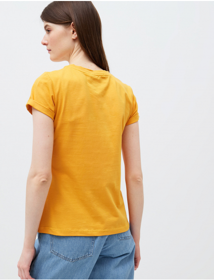 Картинка Жіноча жовта футболка