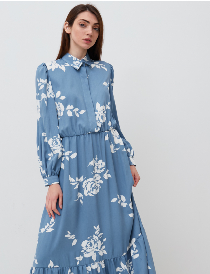 Картинка Блакитна сукня з візерунком